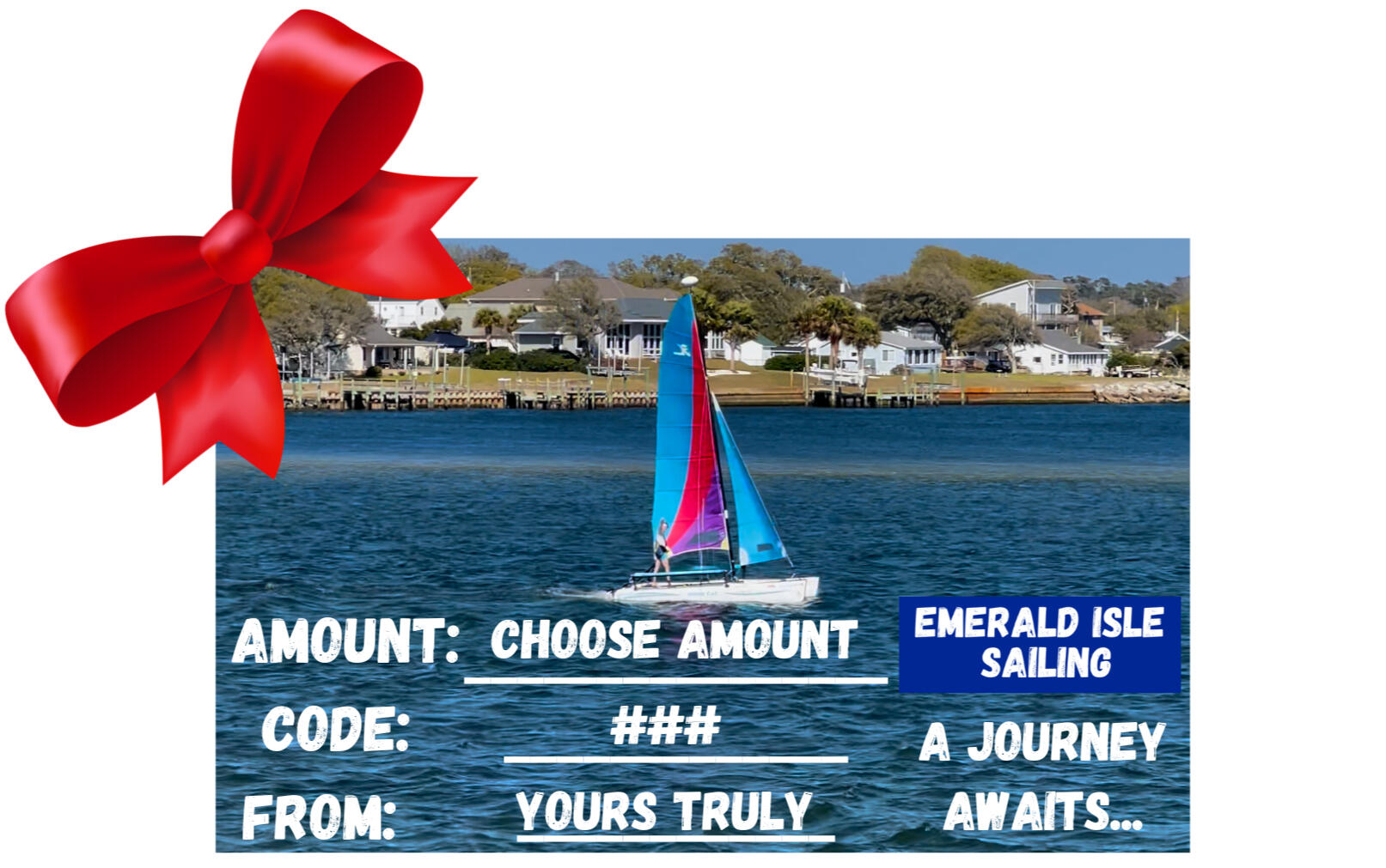 Emerald Isle Sailing Gift Card, North Carolina